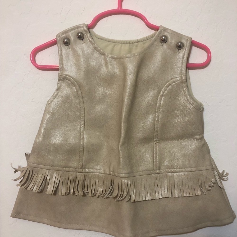 Vintage leather cowgirl shift dress